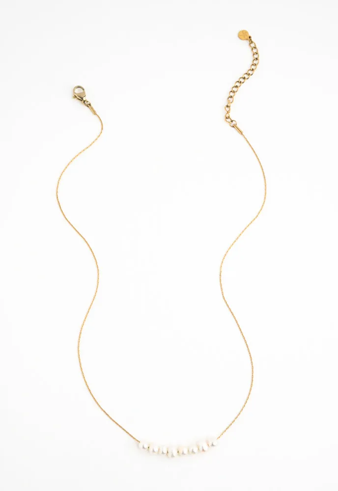 Harmony Pearl Cluster Necklace sold by Starfish Project product image thumbnail 5