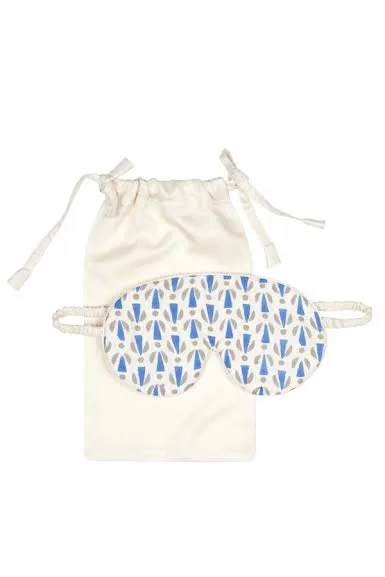 Mulberry Silk Eye Mask - Blue Grey sold by The Ethical Silk Company