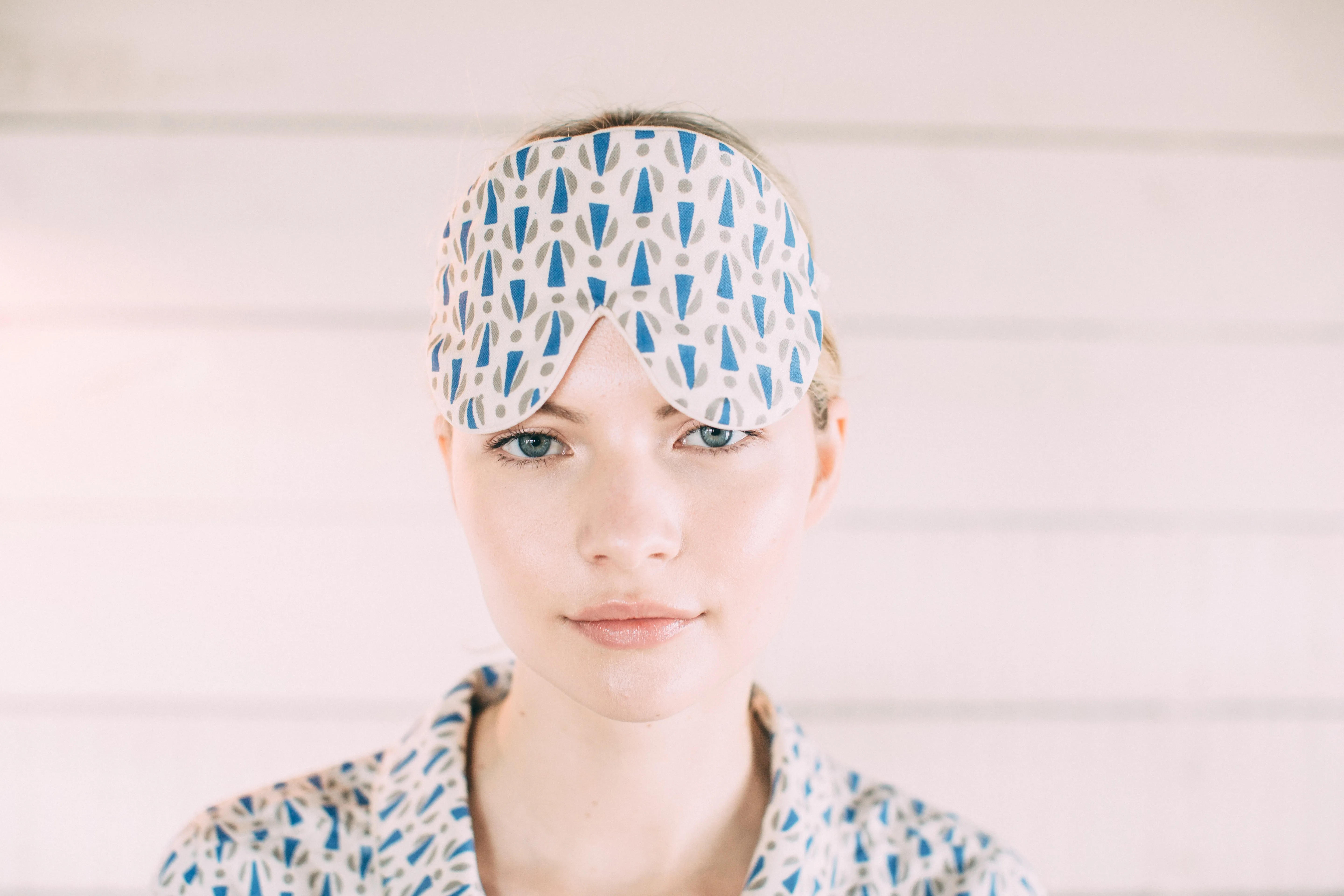 Mulberry Silk Eye Mask - Blue Grey sold by The Ethical Silk Company product image thumbnail 2