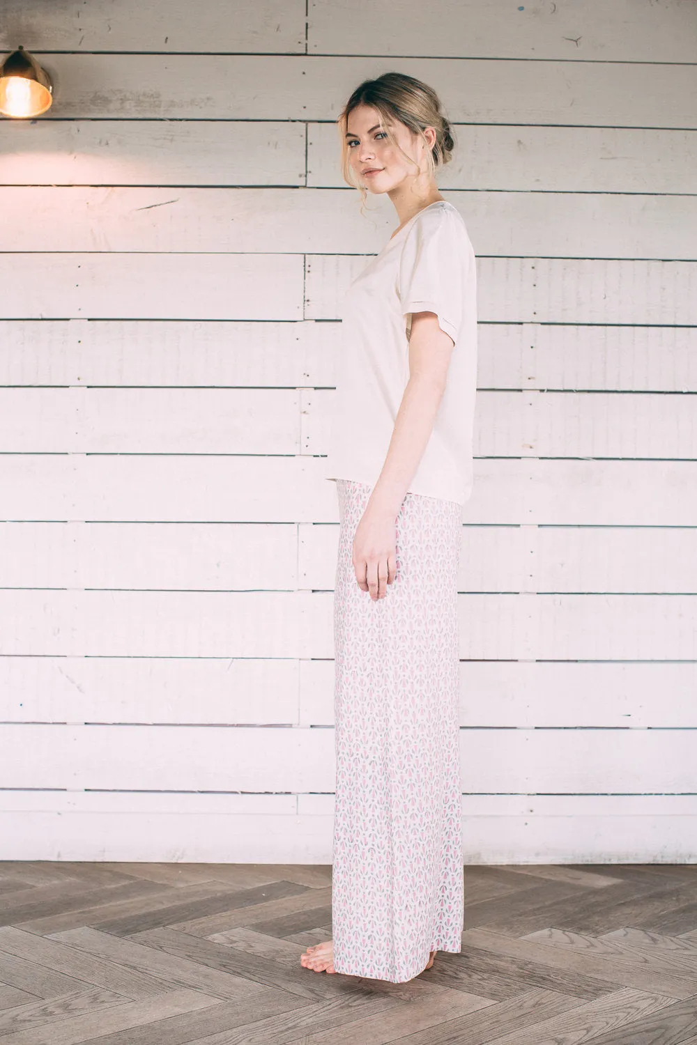 Mulberry Silk Sleeved Top - Ivory (Natural) sold by The Ethical Silk Company product image thumbnail 5