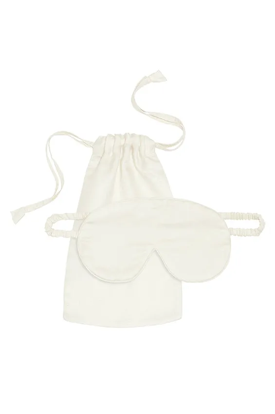 Mulberry Silk Eye Mask - Pure Ivory sold by The Ethical Silk Company product image thumbnail 2