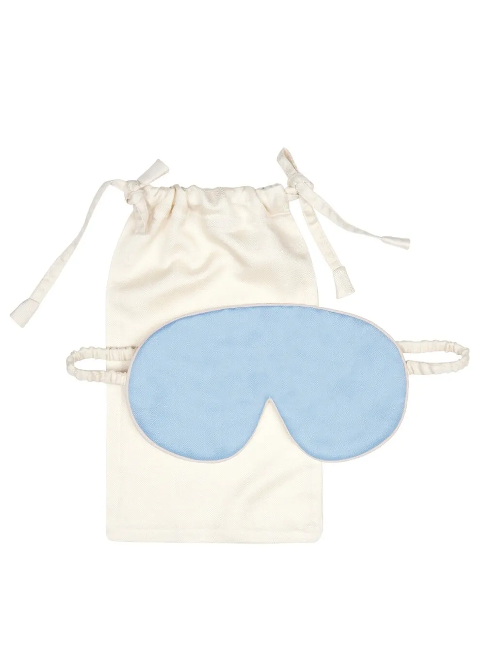Mulberry Silk Eye Mask - Andaman Blue. sold by The Ethical Silk Company product image thumbnail 2
