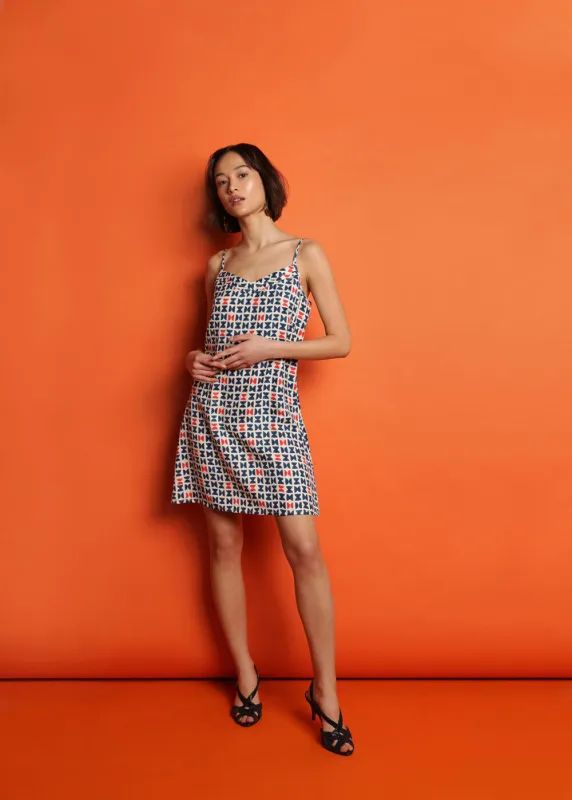 Mulberry Silk Nightdress - Varanasi Navy made by The Ethical Silk Company