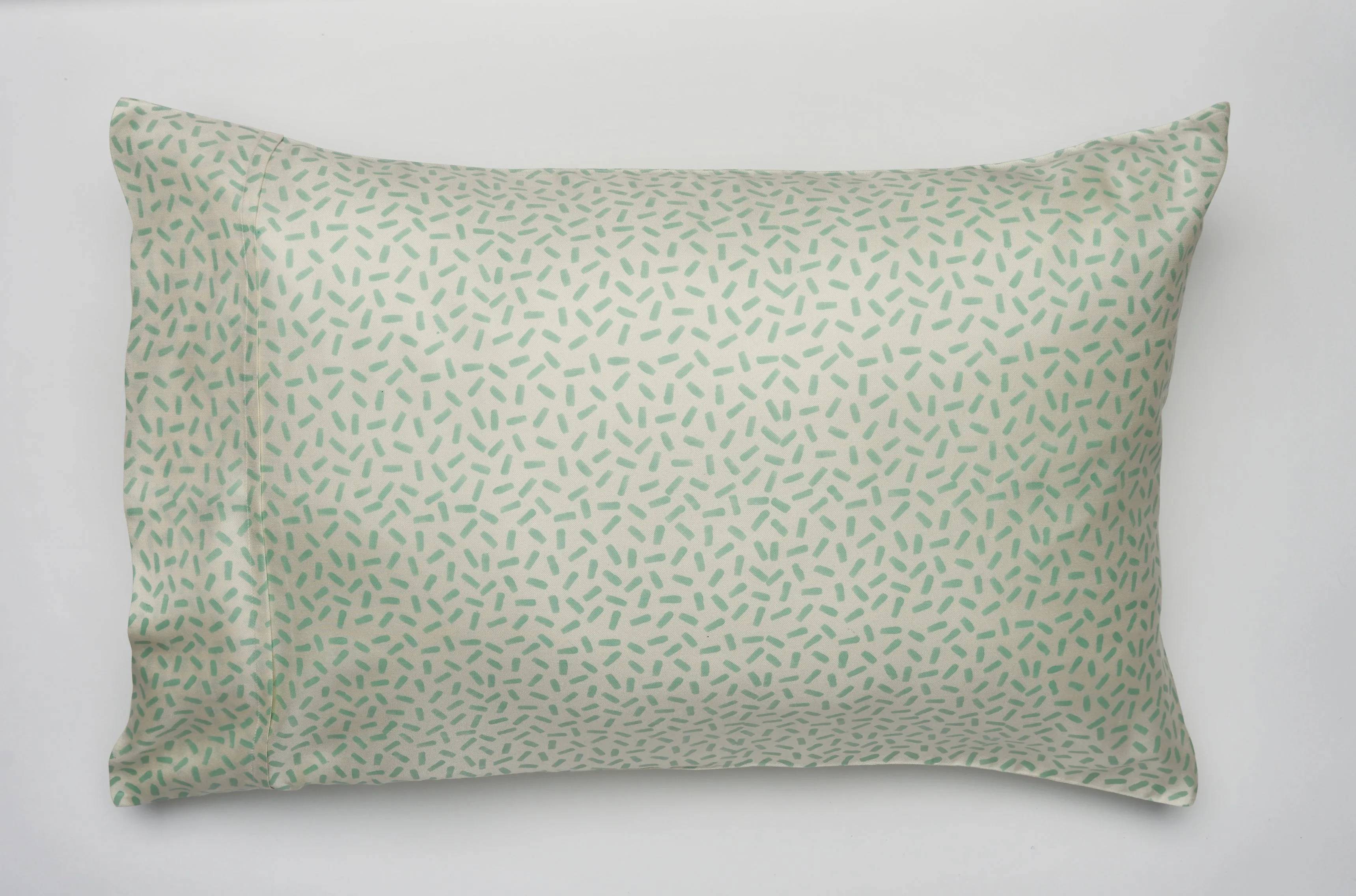 Ooty Sage Mulberry Silk Pillowcase Queensize/Standard 51cm x 76cm sold by The Ethical Silk Company product image thumbnail 2