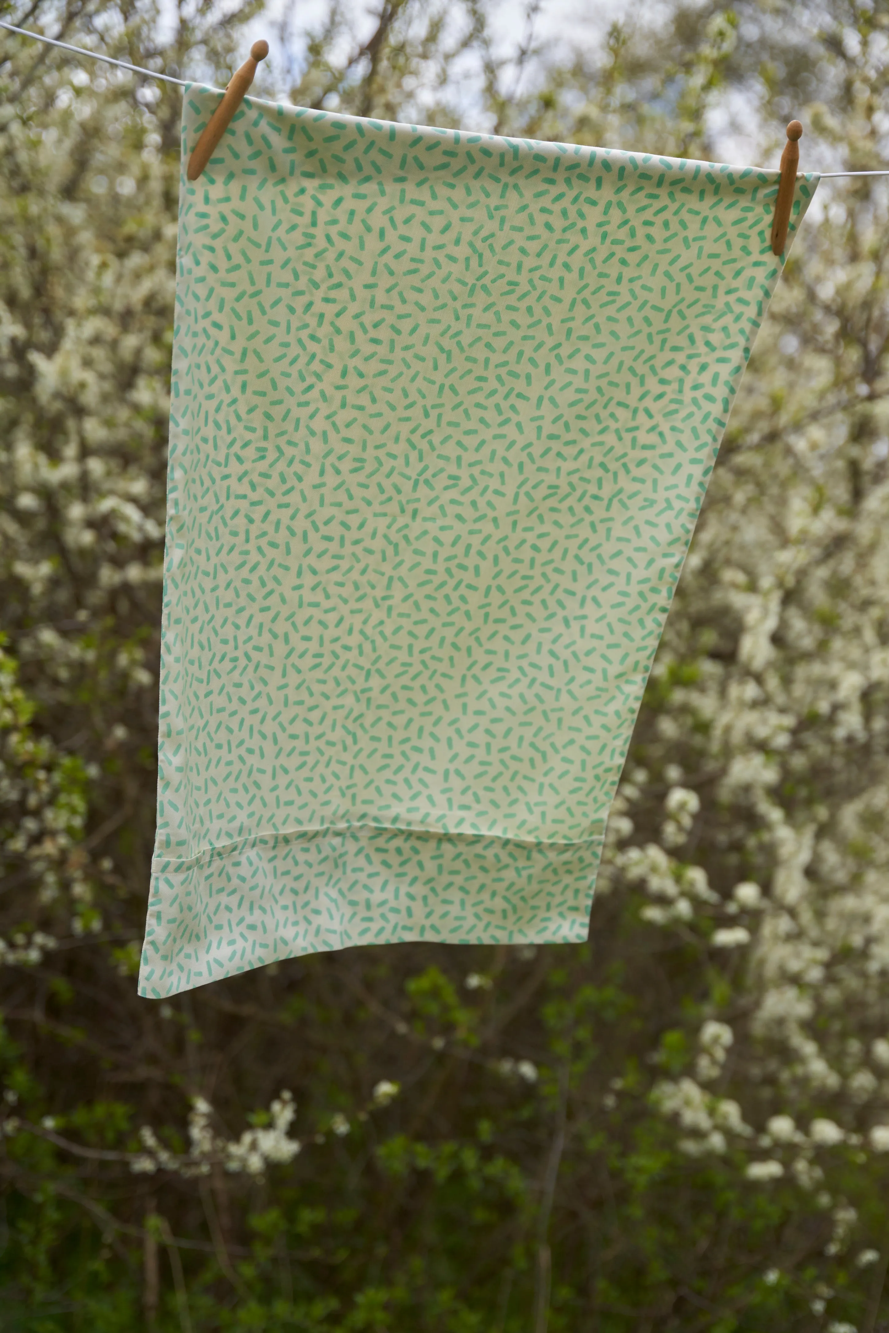Ooty Sage Mulberry Silk Pillowcase Queensize/Standard 51cm x 76cm sold by The Ethical Silk Company