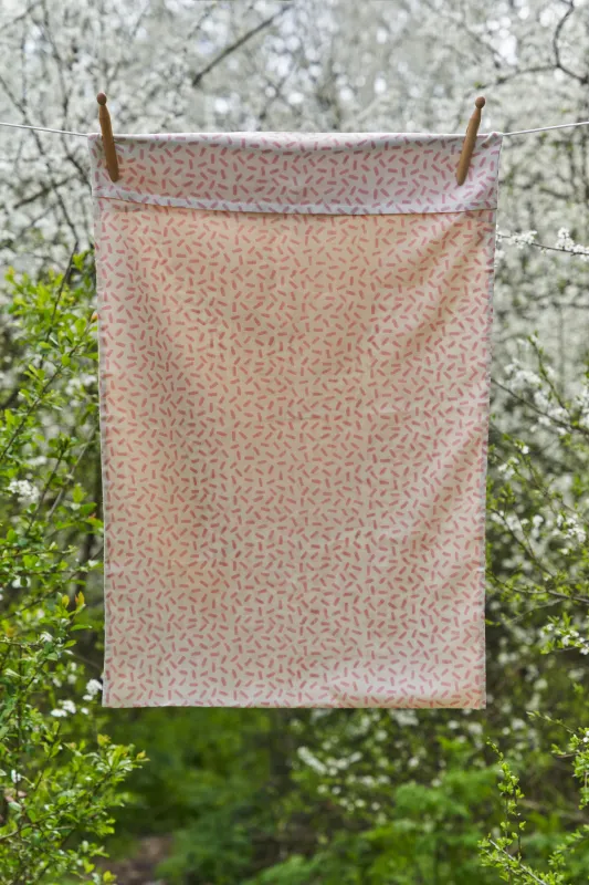 Ooty Blush Mulberry Silk Pillowcase Queensize/Standard 51cm x 76cm sold by The Ethical Silk Company