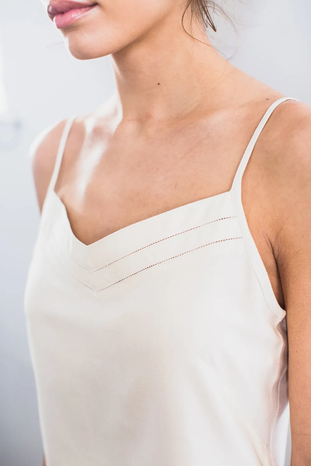 Mulberry Silk Nightdress/Slip - Natural Ivory sold by The Ethical Silk Company product image thumbnail 4