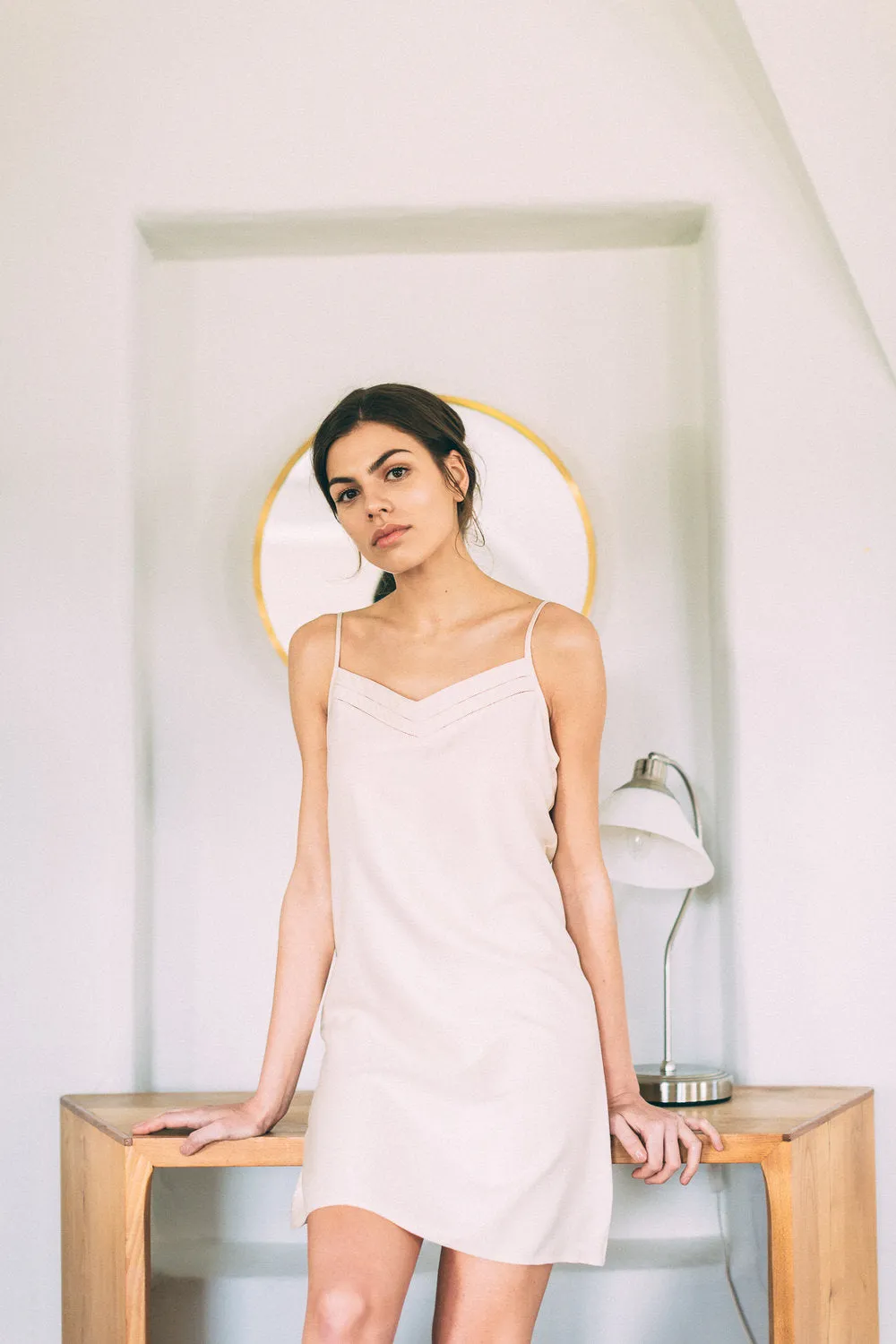 Mulberry Silk Nightdress/Slip - Natural Ivory sold by The Ethical Silk Company product image thumbnail 2