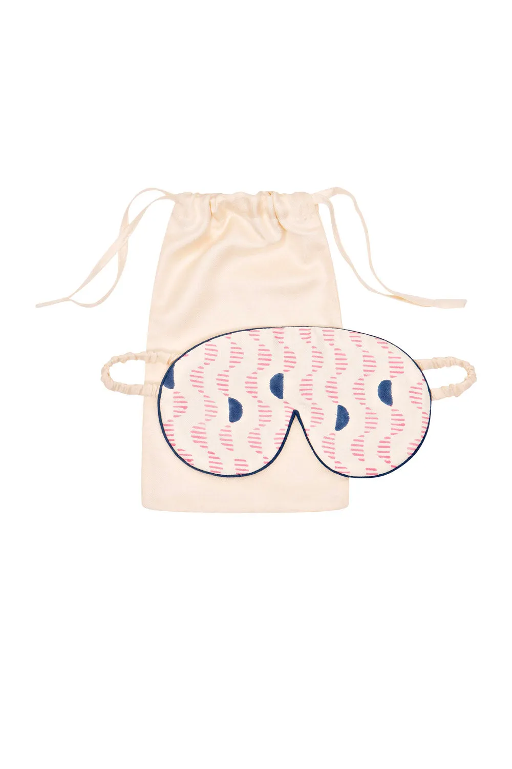 Mulberry Silk Eye Mask - Kochi Pink sold by The Ethical Silk Company product image thumbnail 2