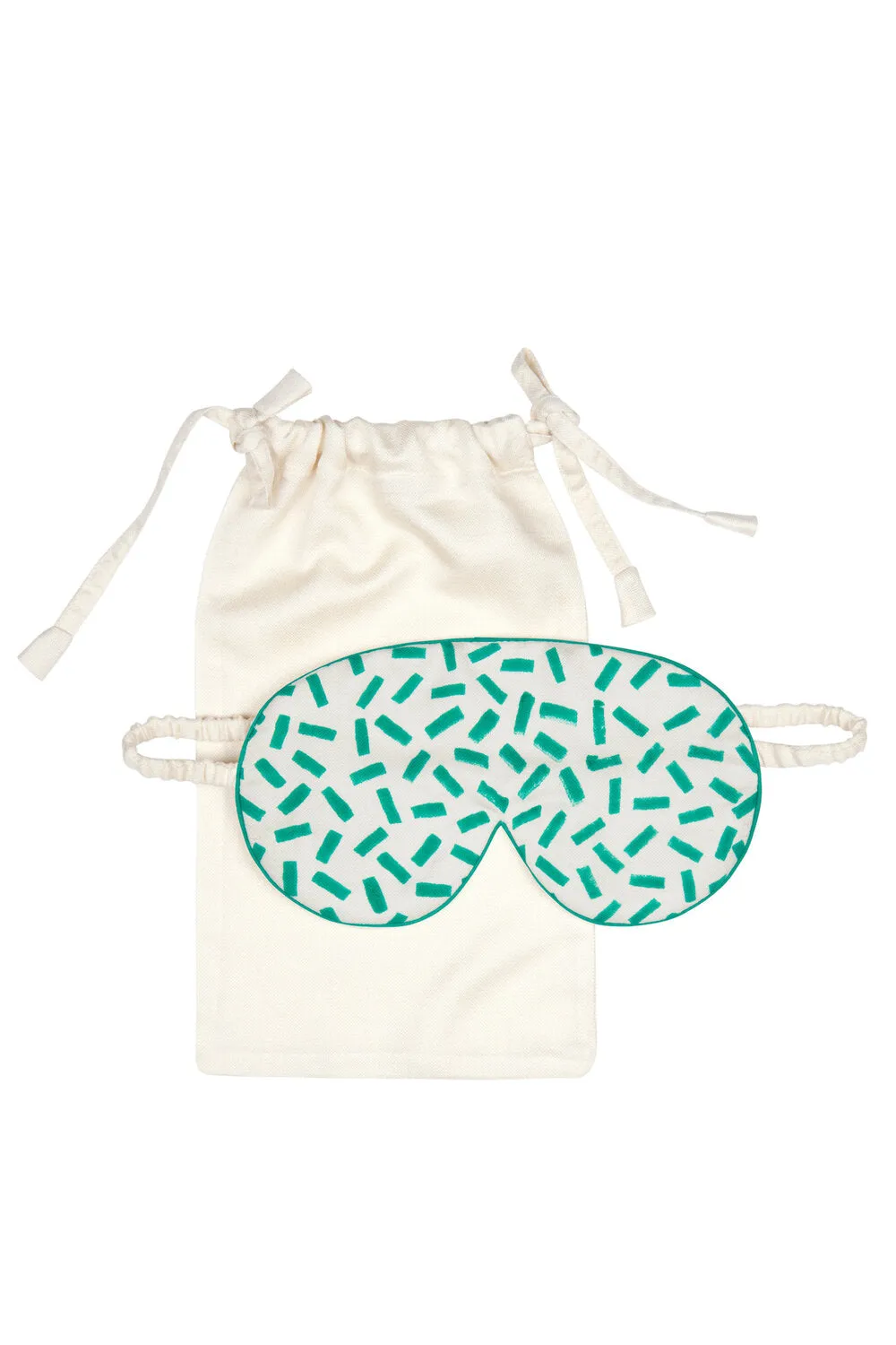 Mulberry Silk Eye Mask - Andaman Green sold by The Ethical Silk Company product image thumbnail 2