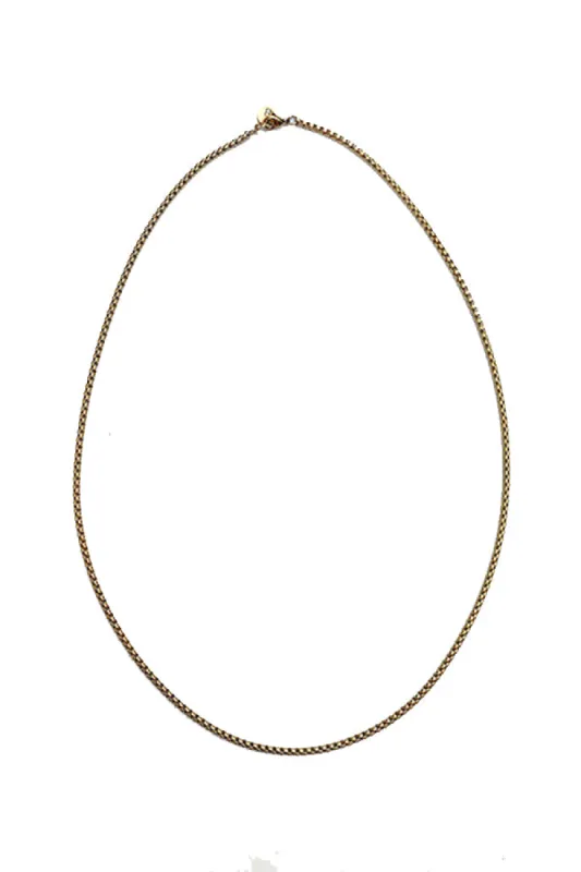 Thin Gold Chain Necklace- Thin Boy slim sold by Baacal