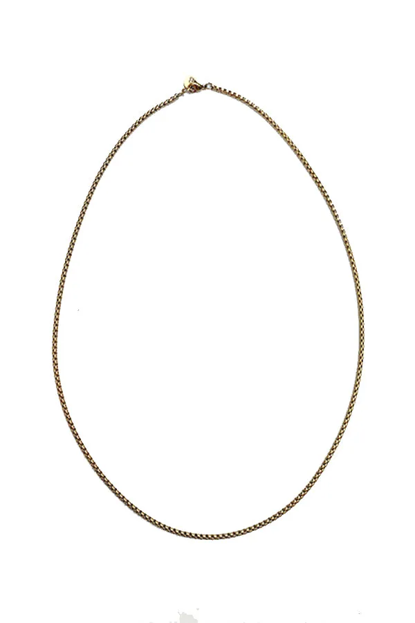 Thin Gold Chain Necklace- Thin Boy slim sold by Baacal