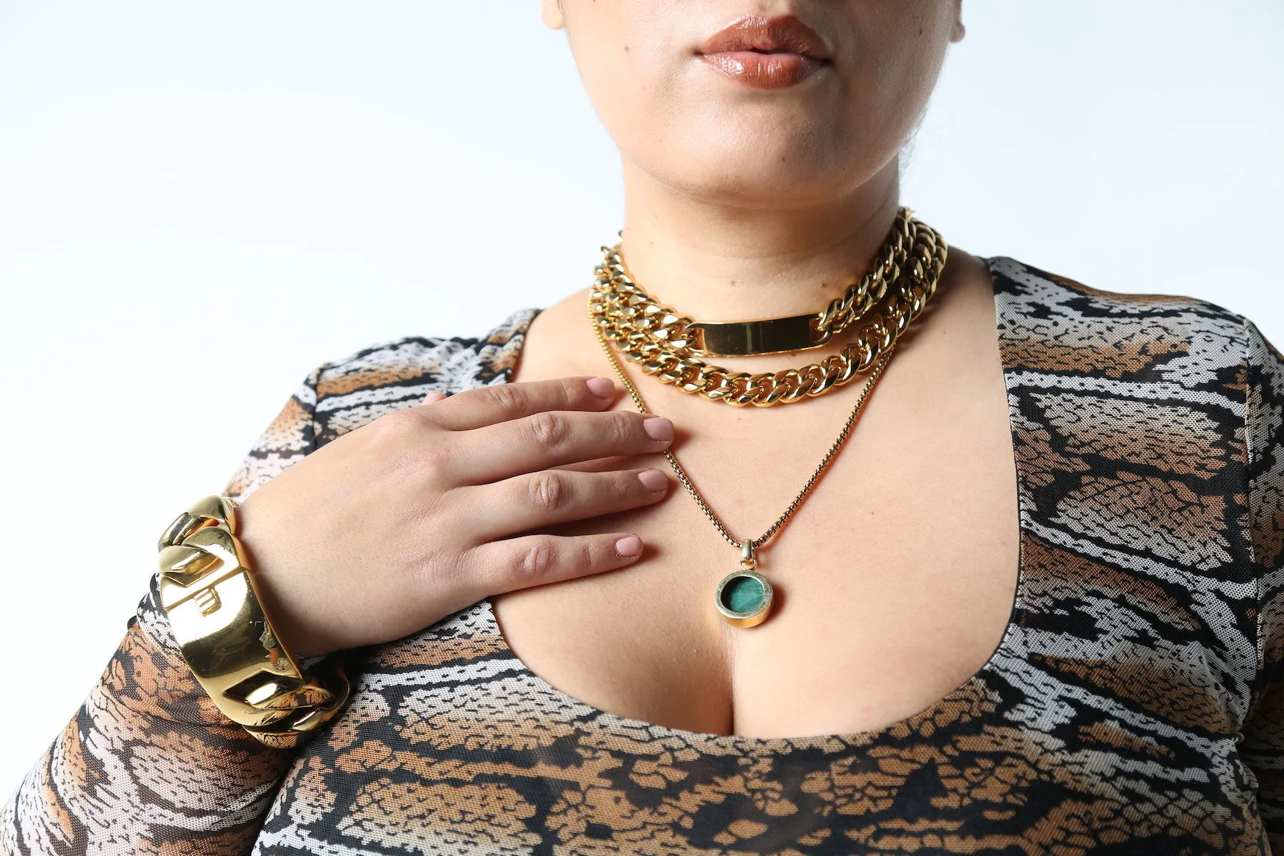 Thin Gold Chain Necklace- Thin Boy slim sold by Baacal product image thumbnail 3