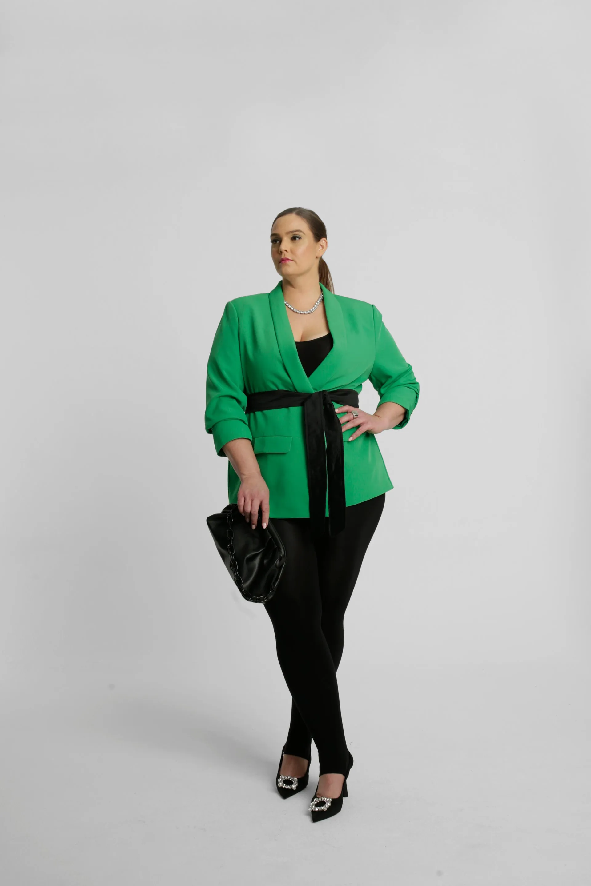 Oversized Classic Blazer - Grass Green sold by Baacal product image thumbnail 5
