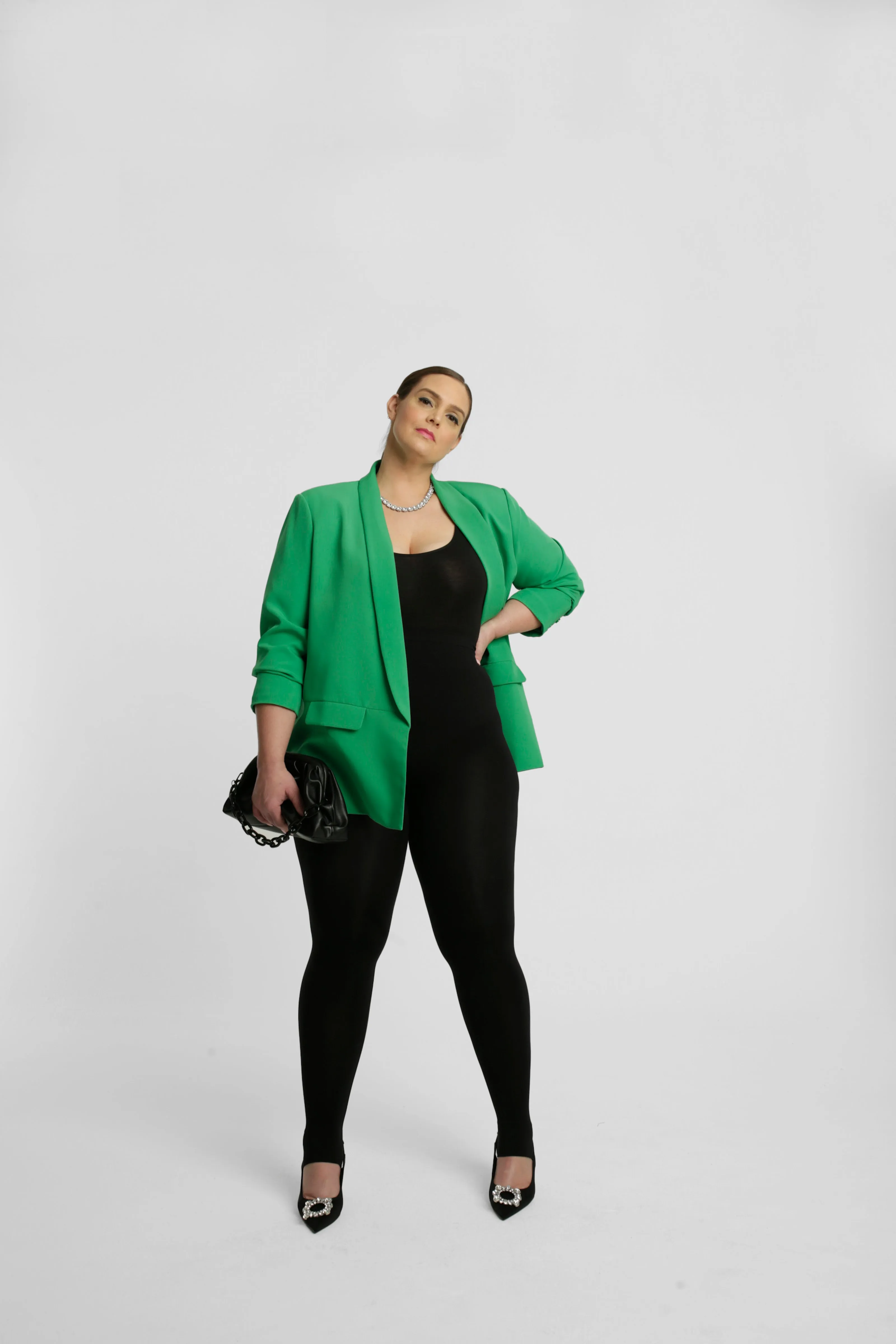 Oversized Classic Blazer - Grass Green sold by Baacal product image thumbnail 4