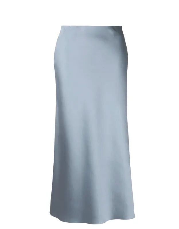 Eudora Maxi Bias Skirt- Silver sold by Baacal