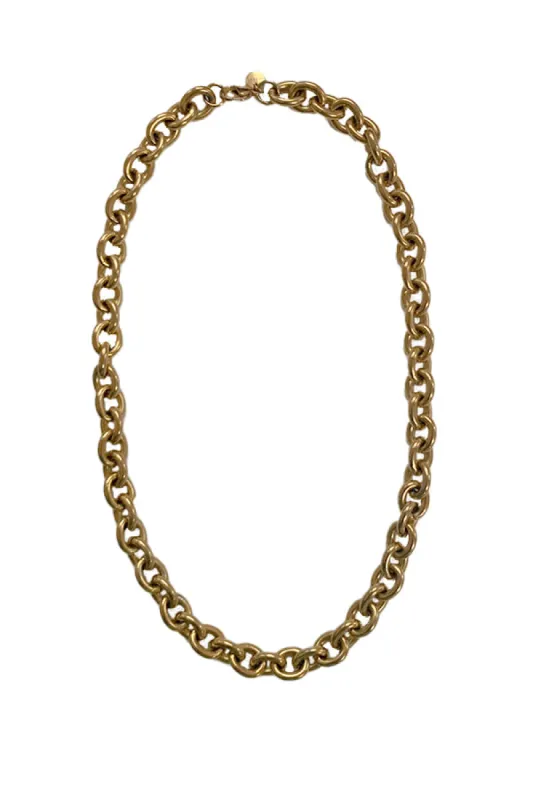 Chunky O Gold Chain Necklace sold by Baacal
