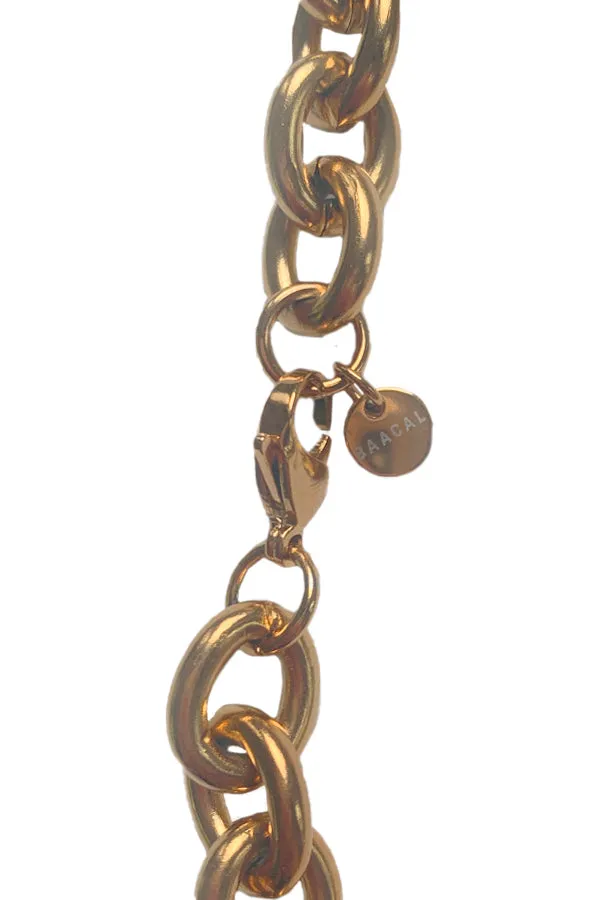 Chunky O Gold Chain Necklace sold by Baacal product image thumbnail 4