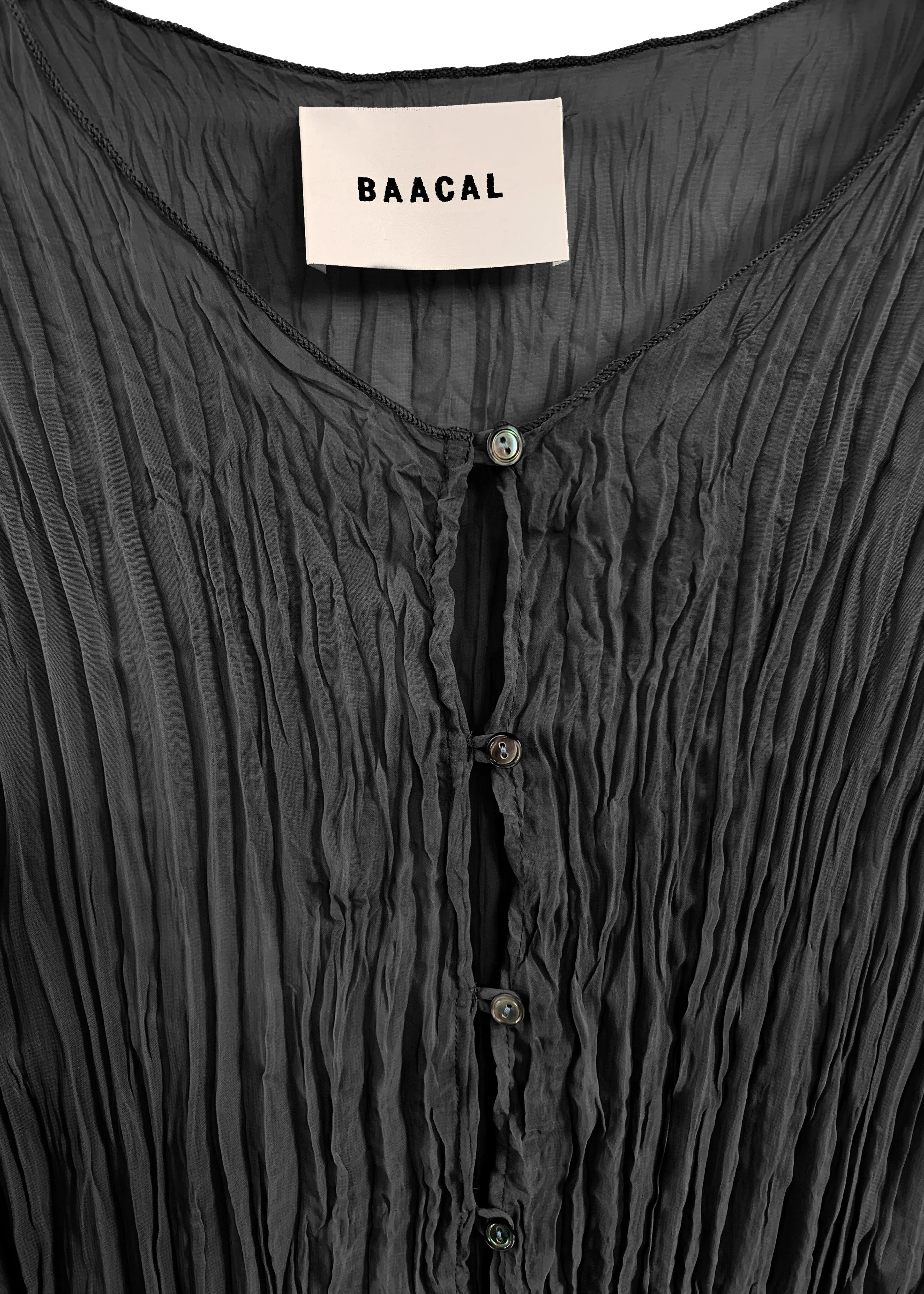Maya Pleated Cardigan- Black sold by Baacal product image thumbnail 5