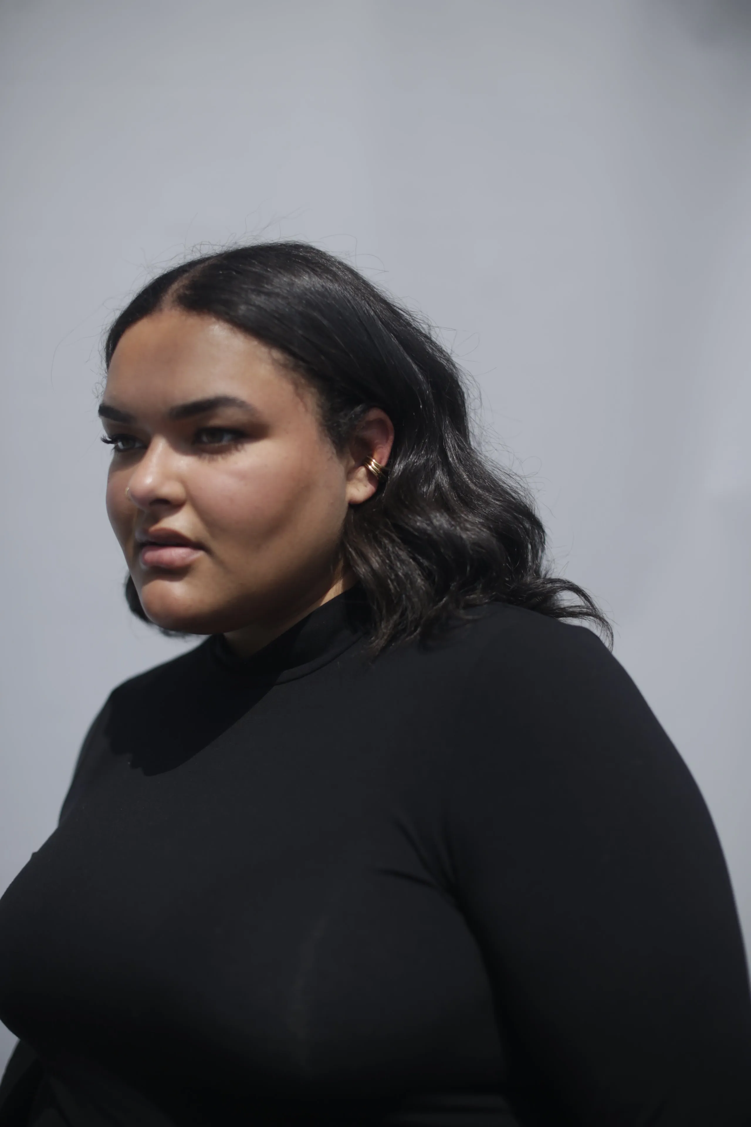 Flat Cylinder Ear Cuff - Gold sold by Baacal product image thumbnail 2