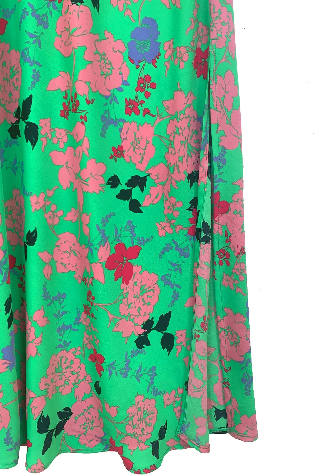 Leah Maxi Slip Dress- Green Garden Print sold by Baacal product image thumbnail 5