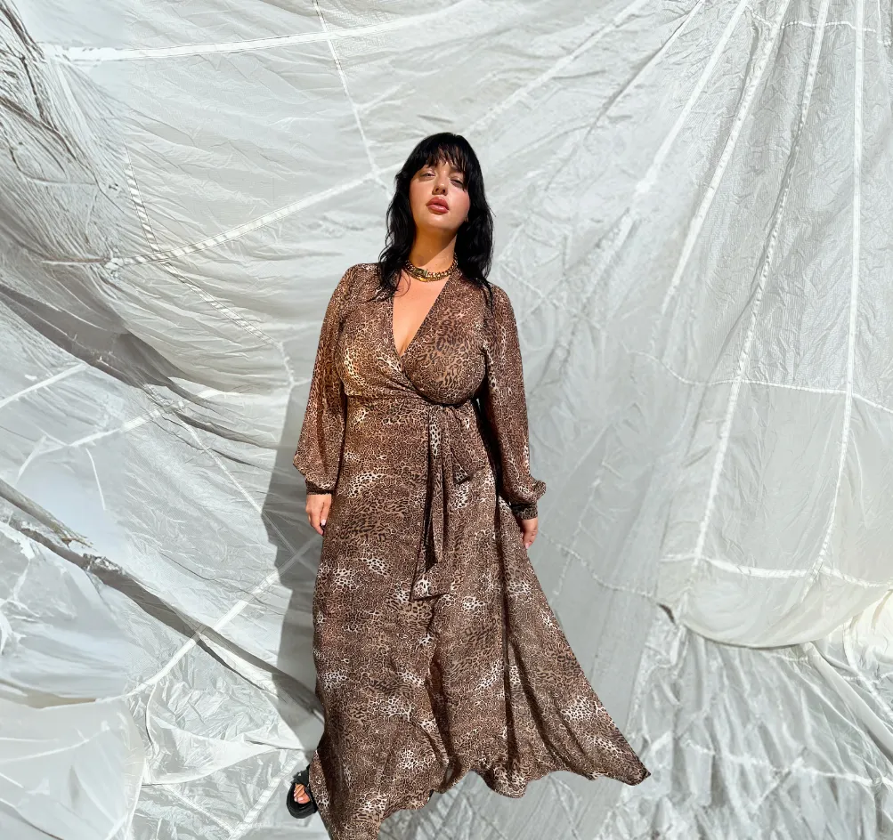 The Maxi Wrap Dress- Jaguar sold by Baacal product image thumbnail 2