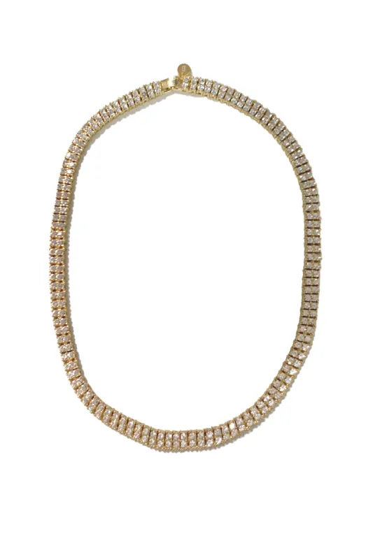 Double Tennis Necklace sold by Baacal