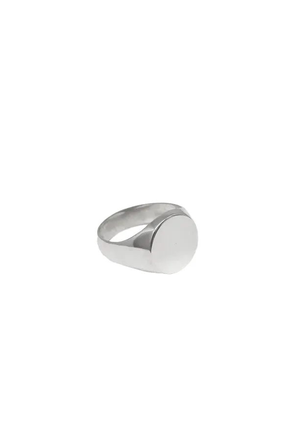 Signet Ring- Circle Silver sold by Baacal