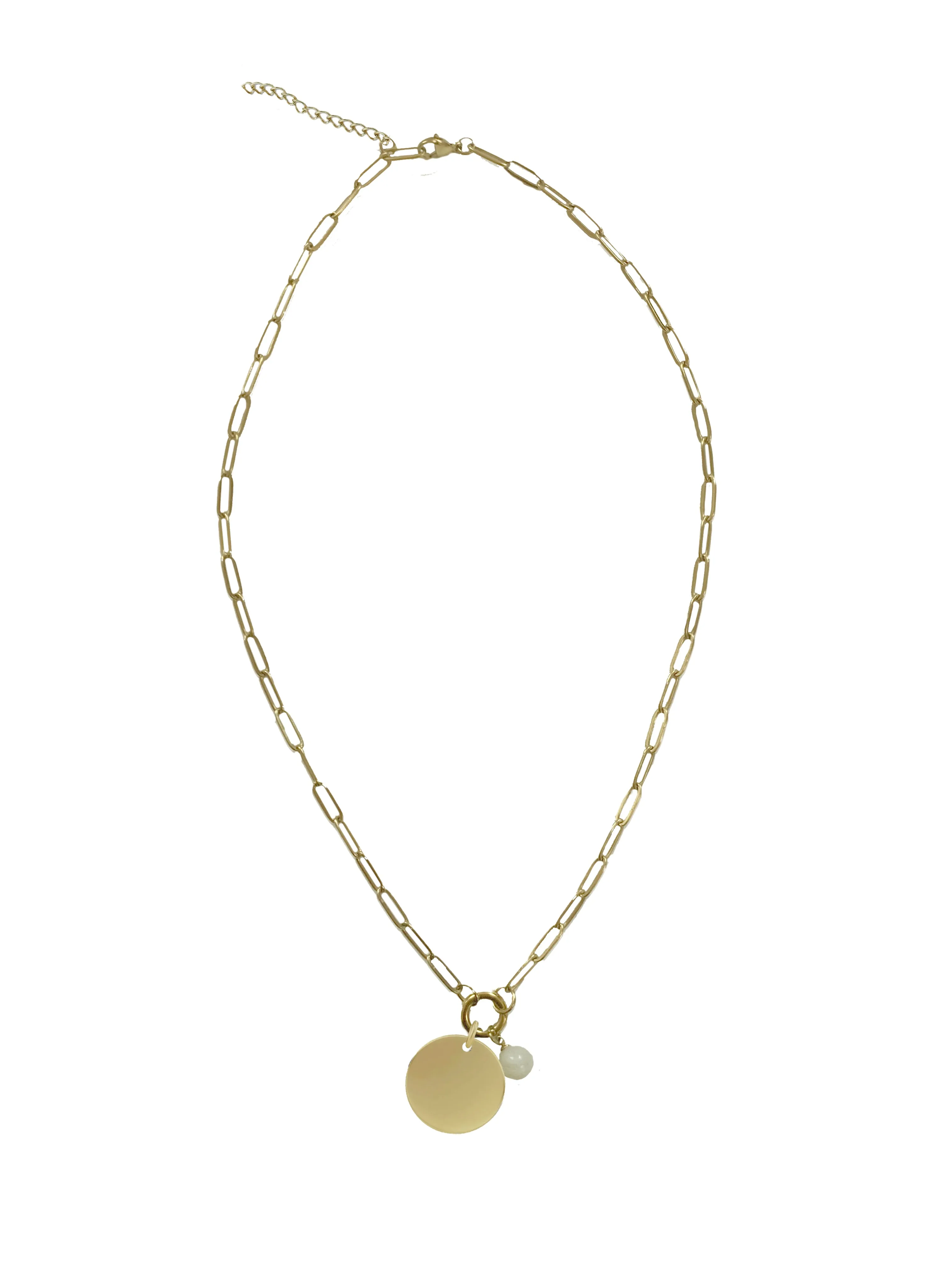 Treasure Paperclip Layering Charm Necklace sold by Baacal