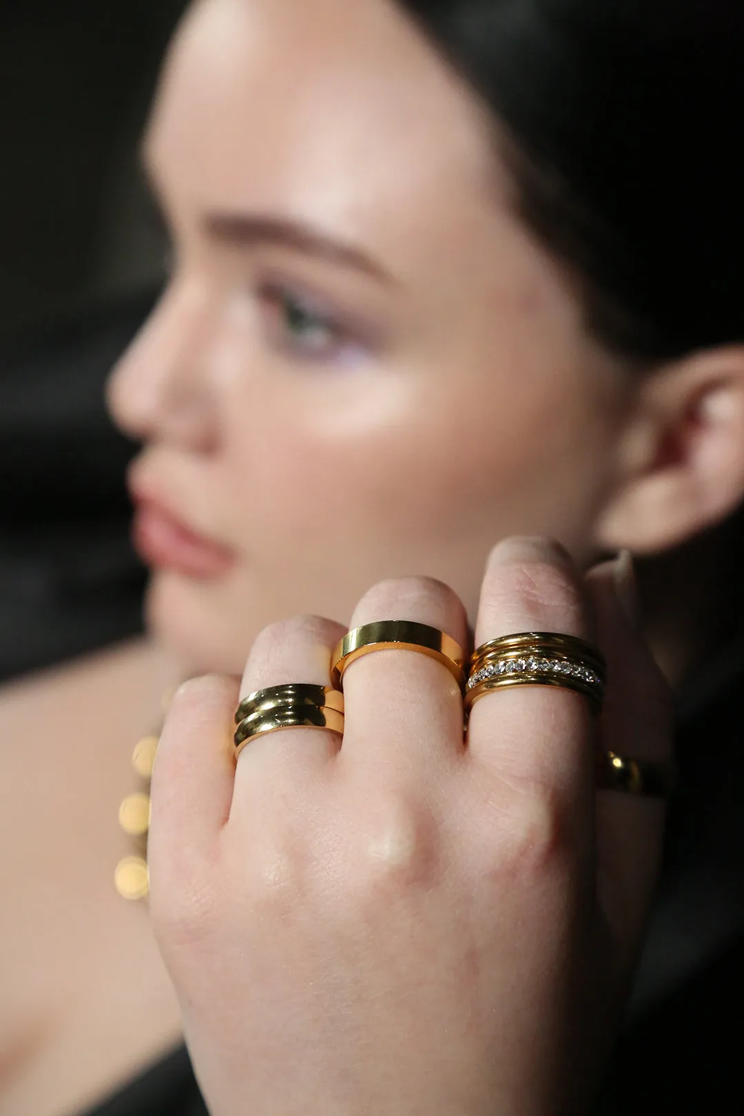 Diamonette Stacking Ring-Gold sold by Baacal product image thumbnail 2