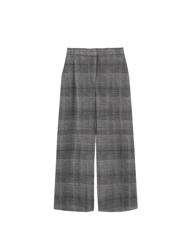Becca Wide Leg Trouser- Mini Glen Plaid - BAACALxBECCA sold by Baacal