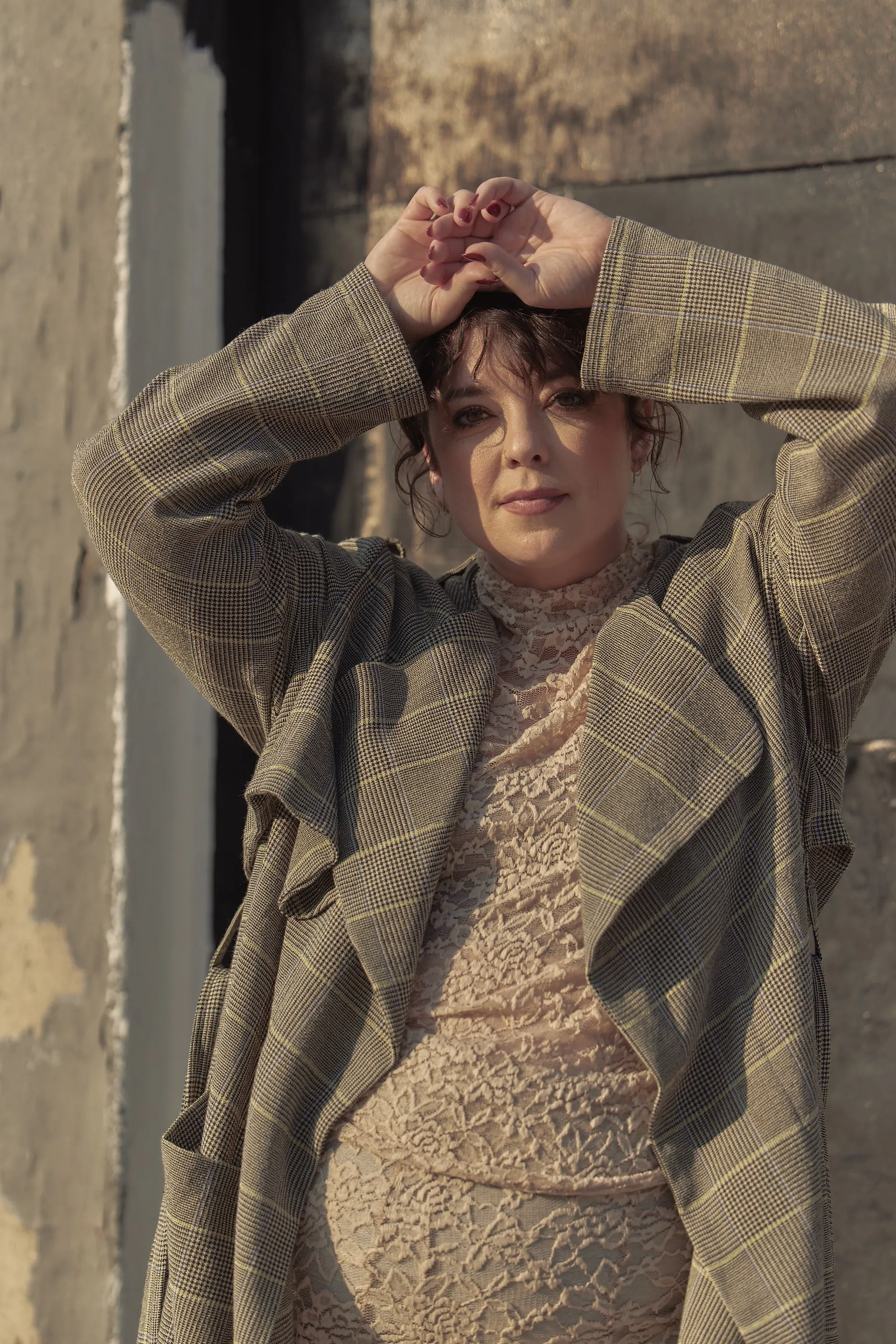 Ele Soft Trench - Ivy League Glen Plaid - BAACALxBECCA sold by Baacal product image thumbnail 2