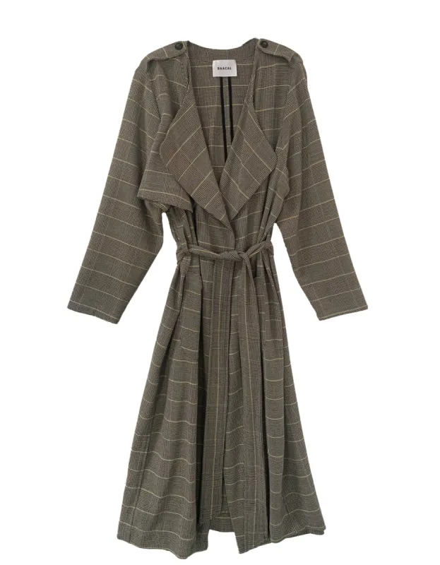 Ele Soft Trench - Ivy League Glen Plaid - BAACALxBECCA sold by Baacal