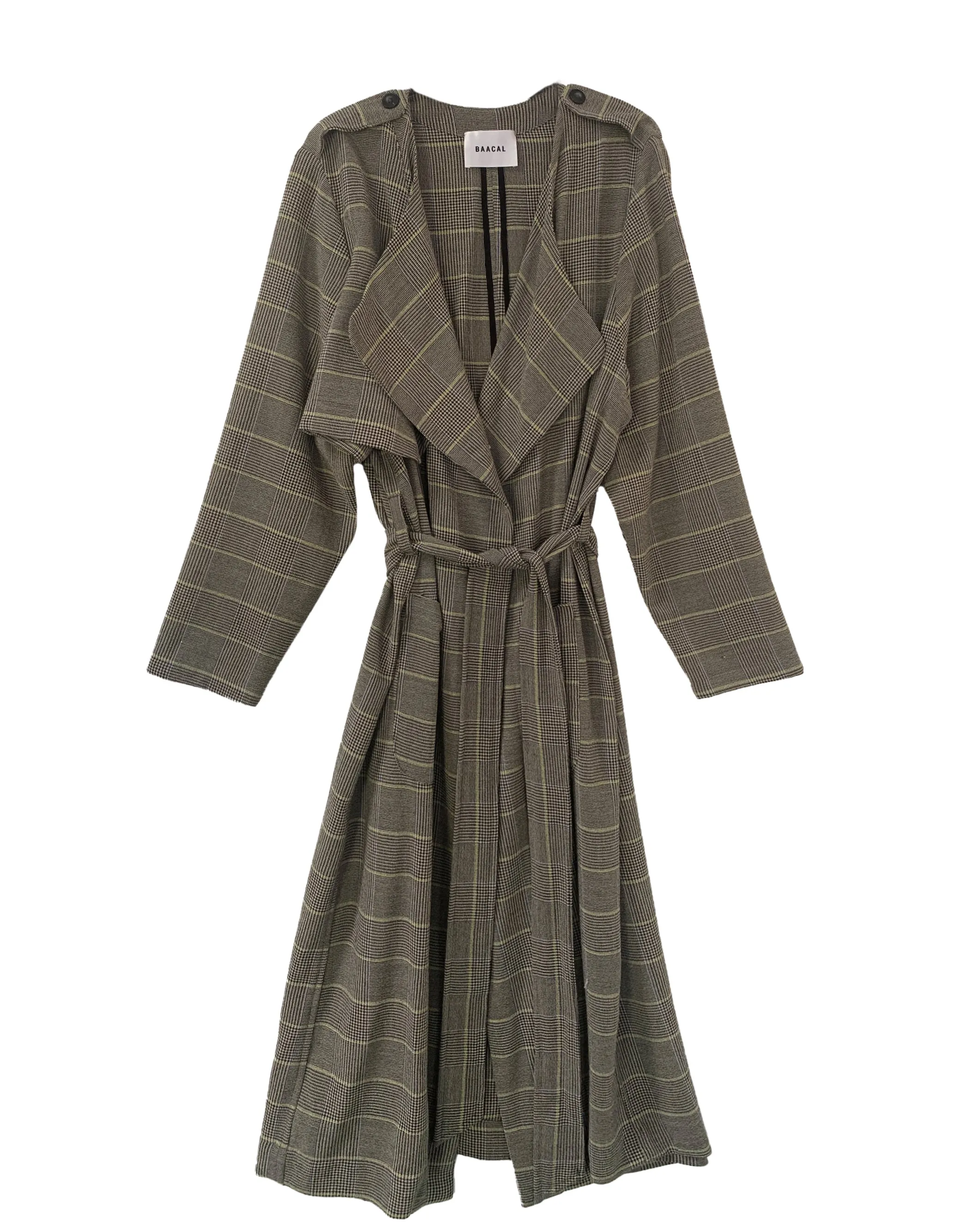 Ele Soft Trench - Ivy League Glen Plaid - BAACALxBECCA sold by Baacal