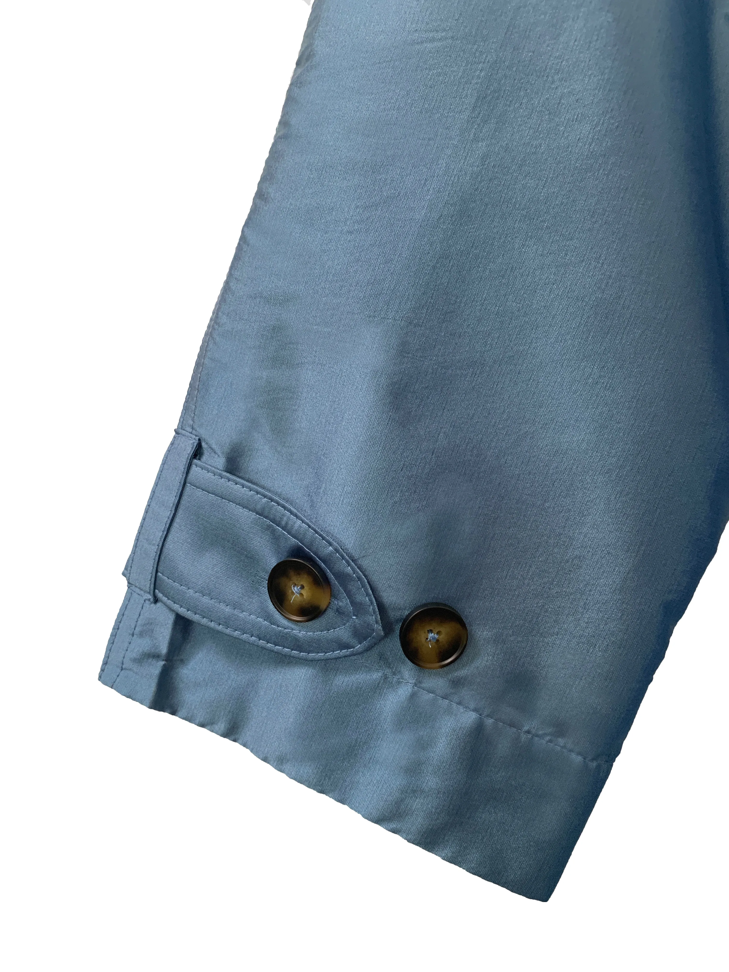 Delia Long Oversized Trench- Pale Blue sold by Baacal product image thumbnail 5