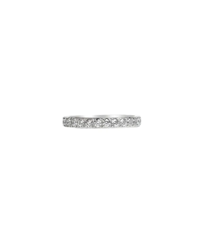 Regent Diamonette Stacking Ring-Silver sold by Baacal