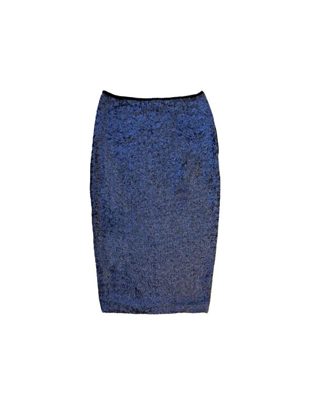 Kaya Midi Sequin Skirt - Midnight sold by Baacal