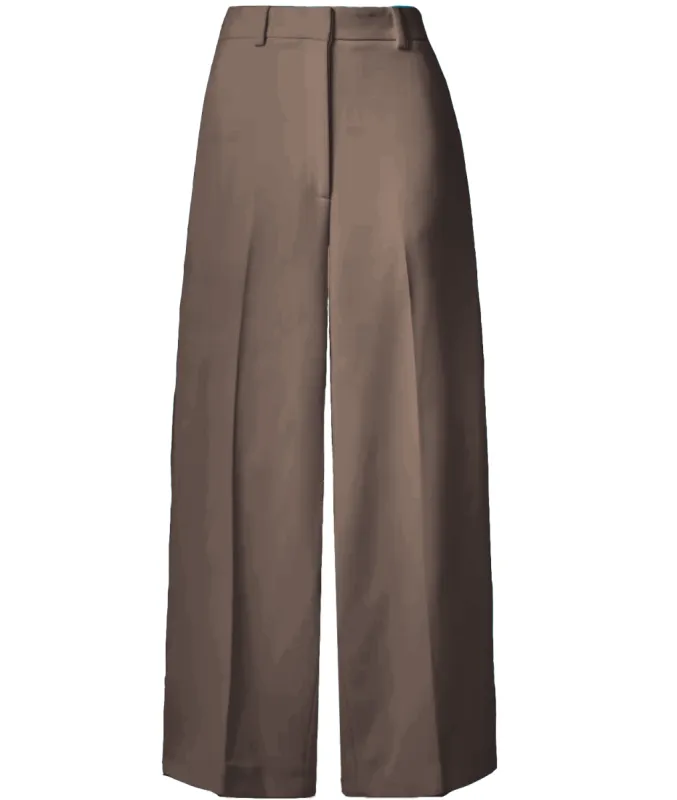 Hepburn Wide Leg Pant - Taupe sold by Baacal