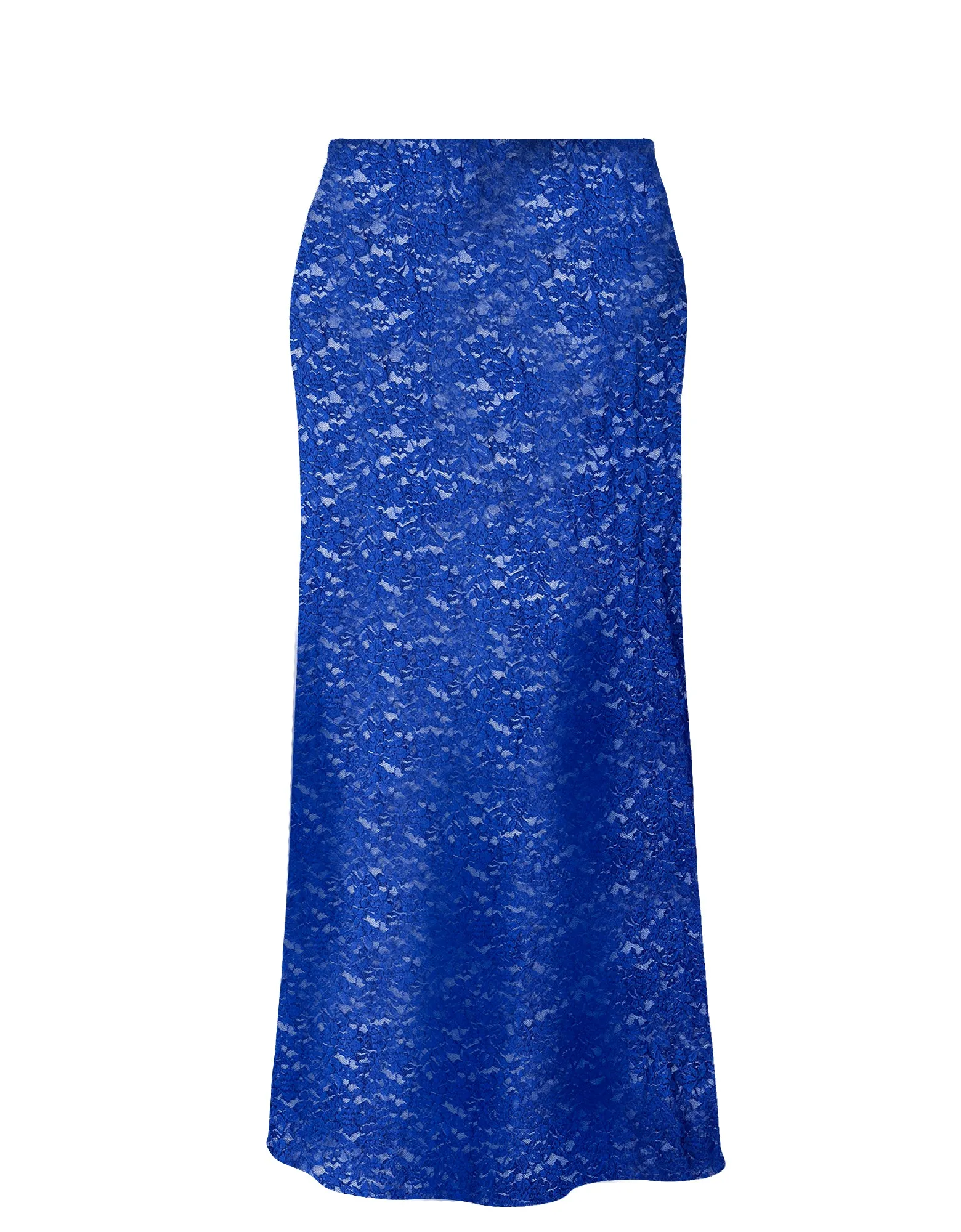 Stretch Lace Turtleneck & Skirt Set- Cobalt sold by Baacal product image thumbnail 3