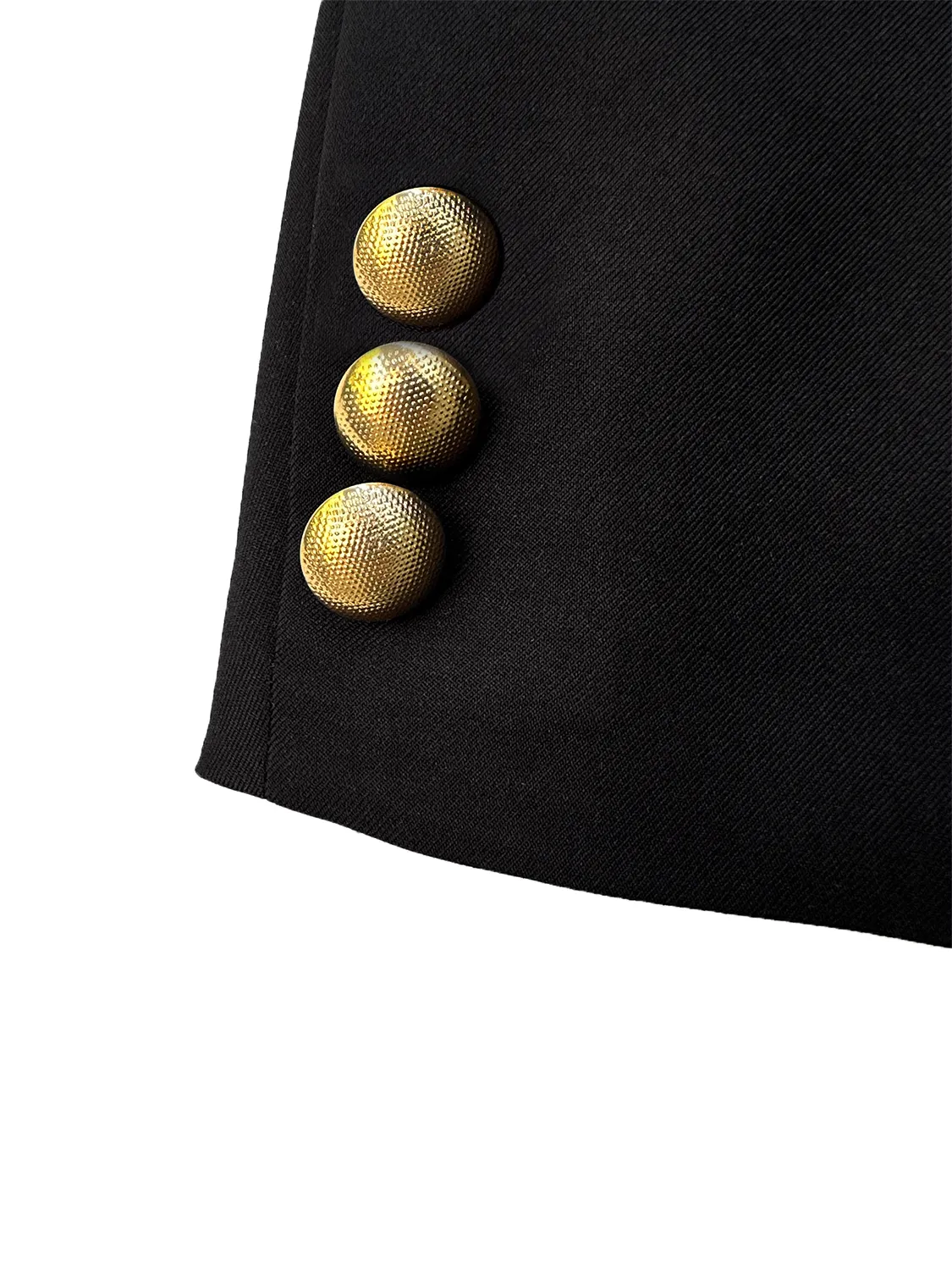 Cropped Blazer - Black Gold Buttons sold by Baacal product image thumbnail 3