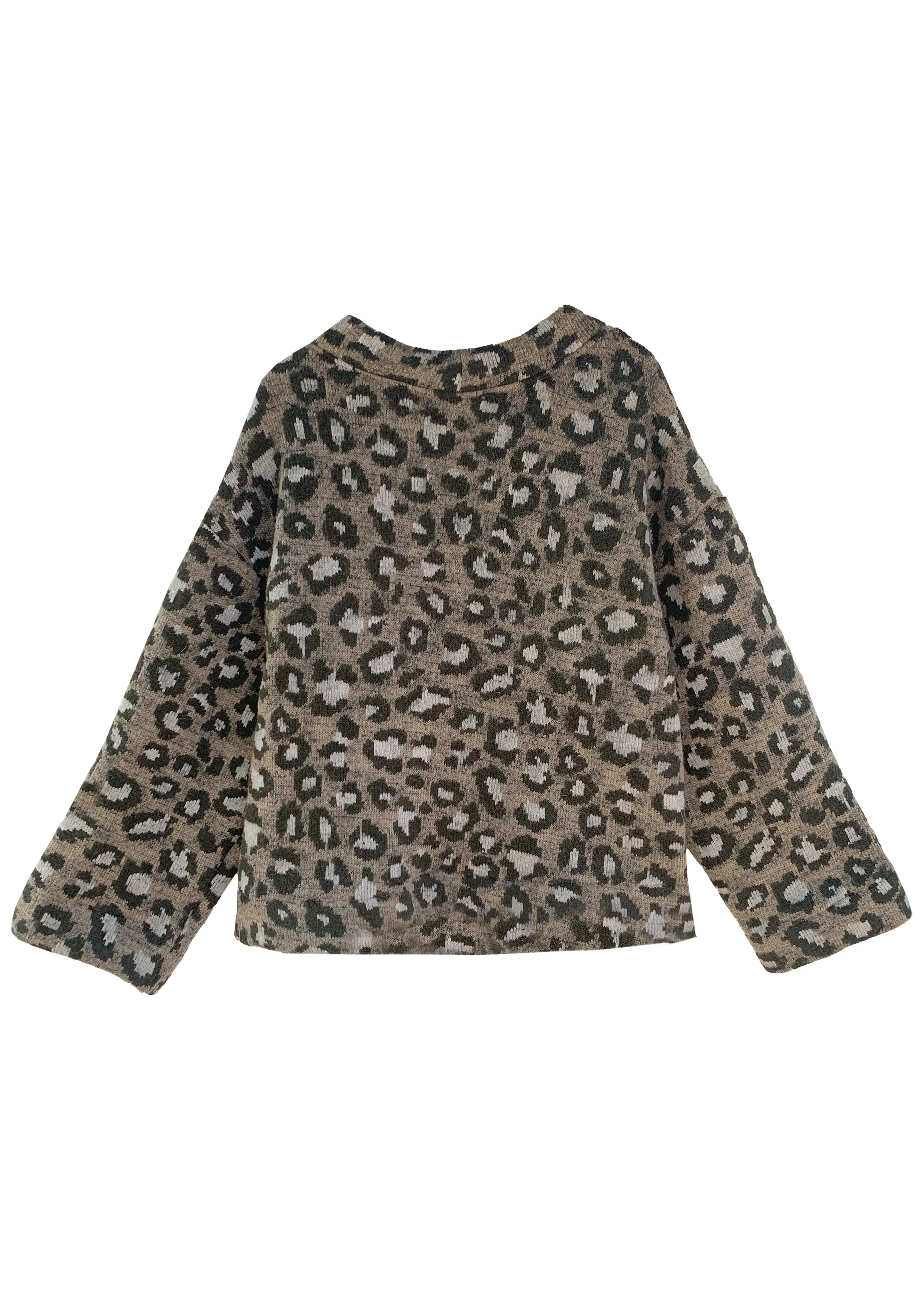 Avril Sweater-Tan Army spots Leopard sold by Baacal product image thumbnail 3
