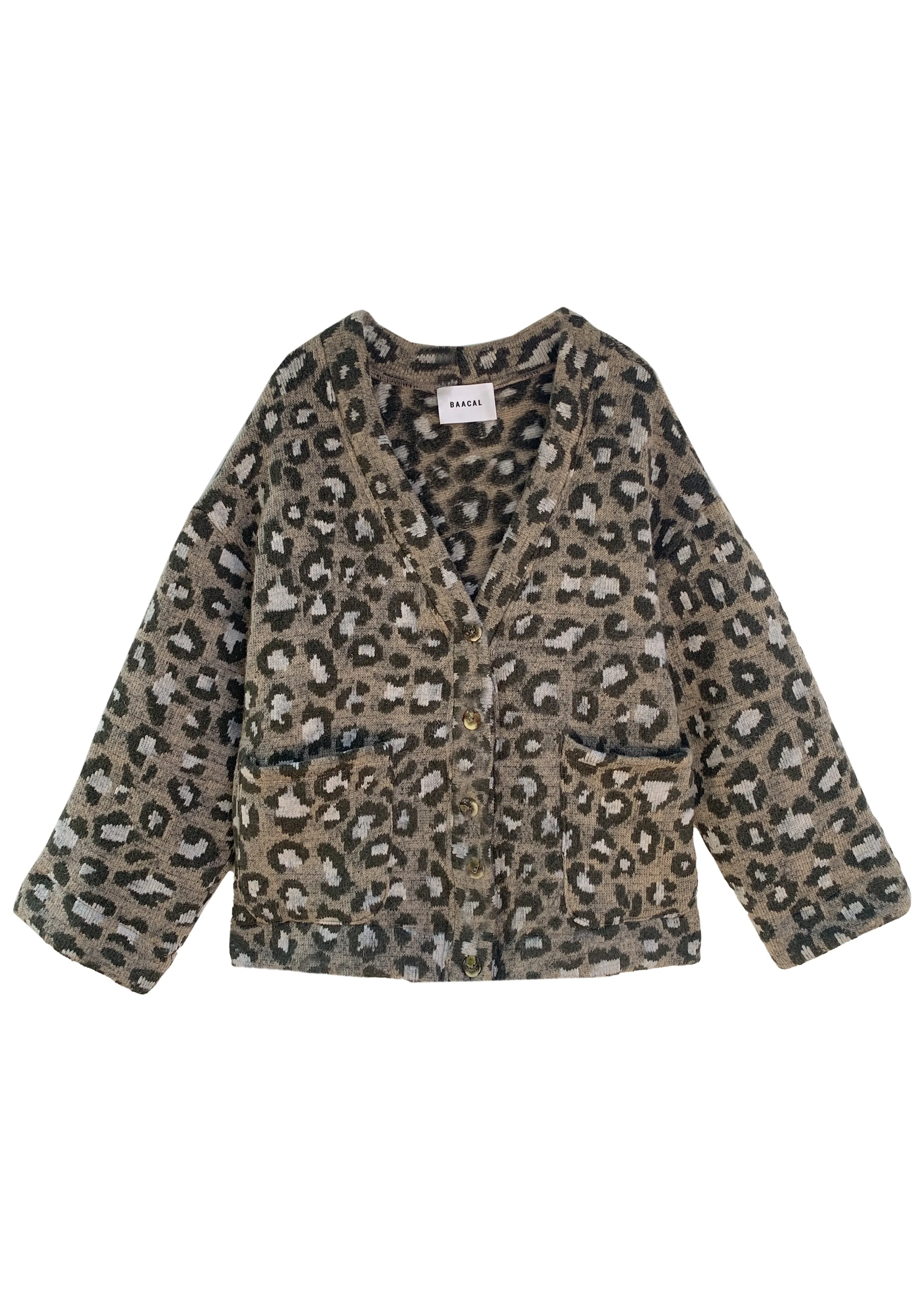 Avril Sweater-Tan Army spots Leopard sold by Baacal