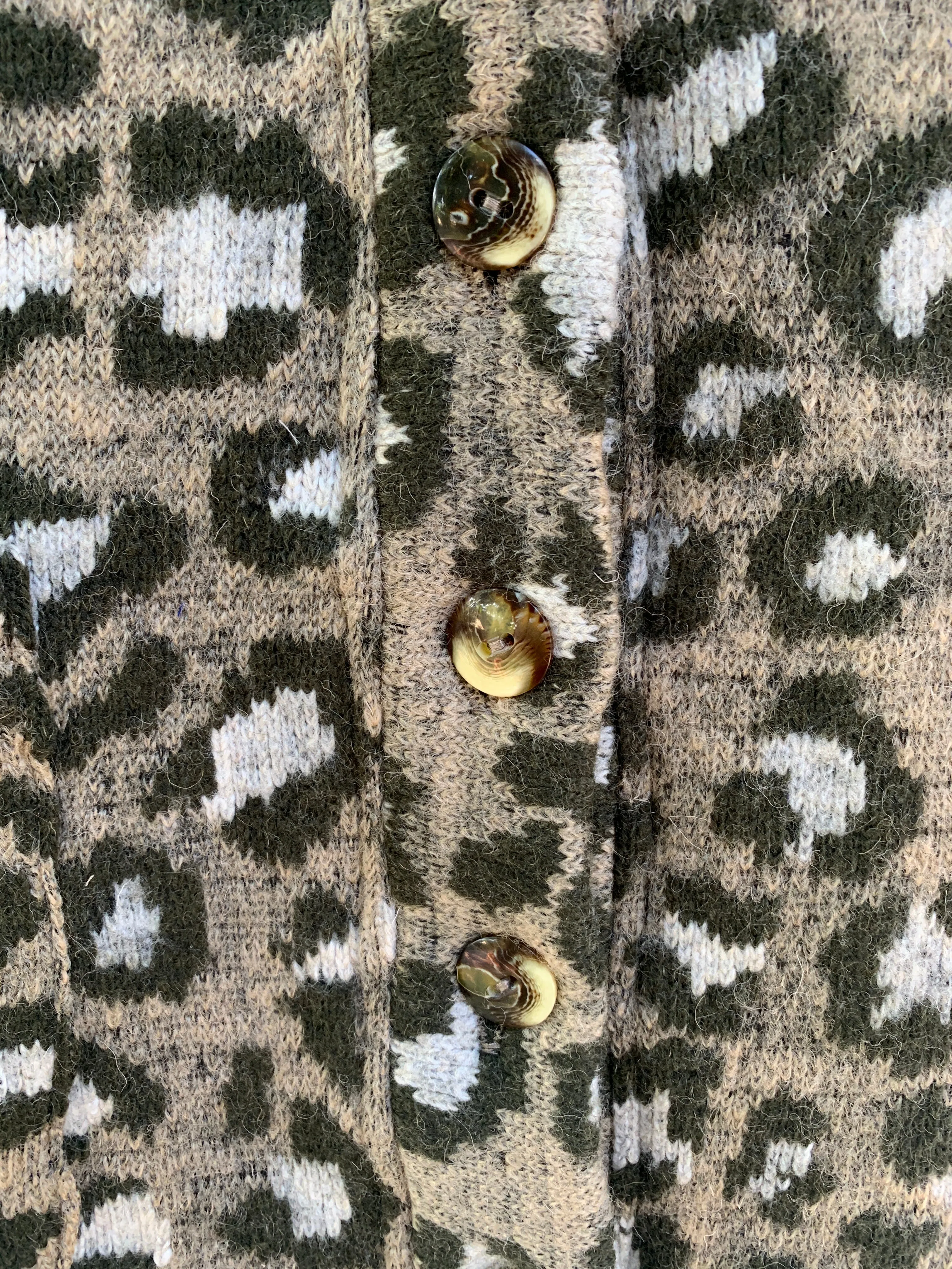 Avril Sweater-Tan Army spots Leopard sold by Baacal product image thumbnail 2