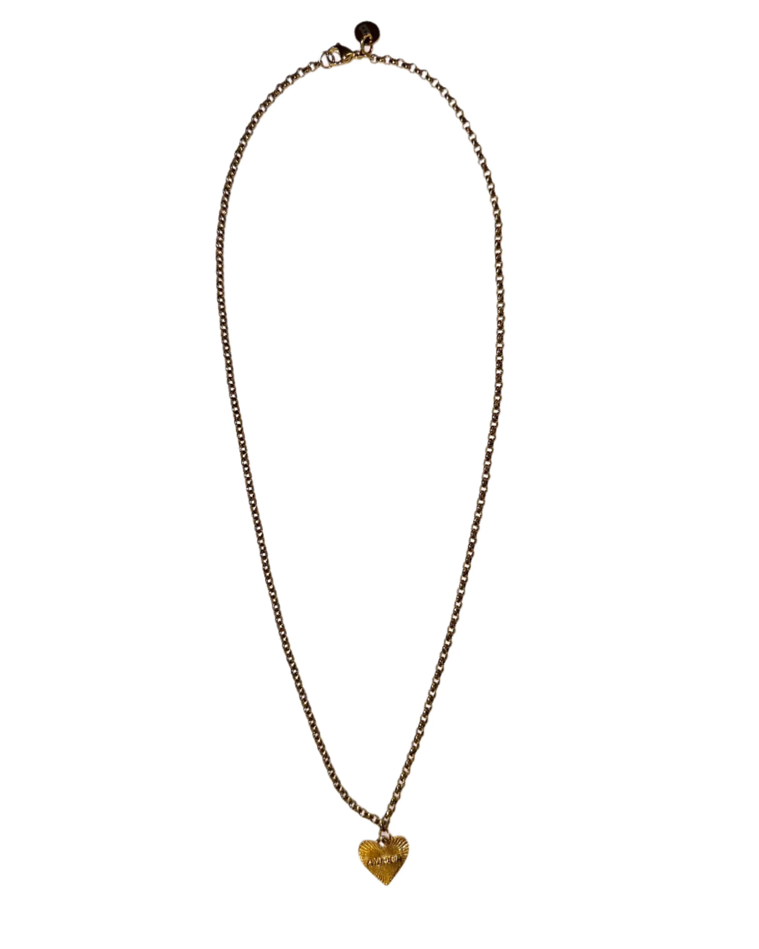 Petite AMOUR heart Necklace - Gold (EXCLUDED FROM SITEWIDE SALE) sold by Baacal product image thumbnail 2