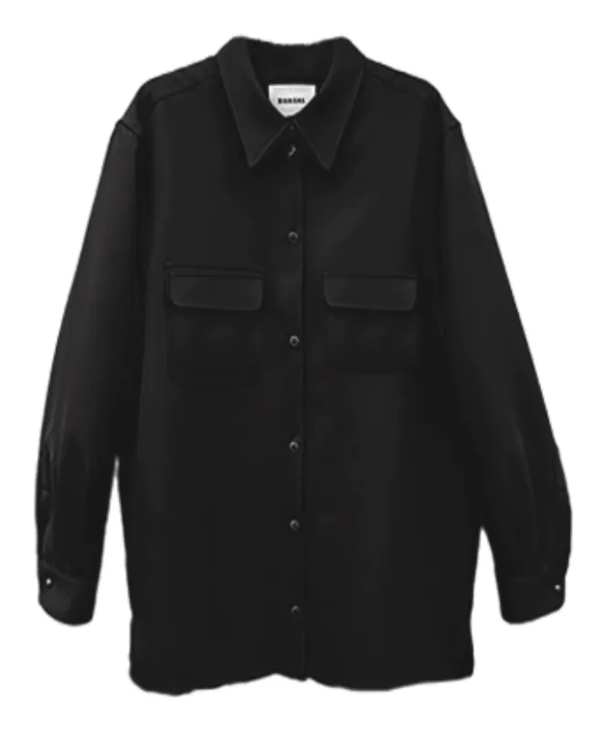 The Payton Two Pocket Shirt - Black sold by Baacal
