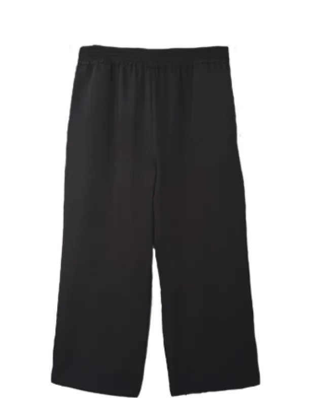 Riley Wide Pajama Style Pant- Black sold by Baacal