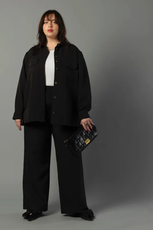 Riley & Payton Pajama Style Co-Ordinated Set Black sold by Baacal