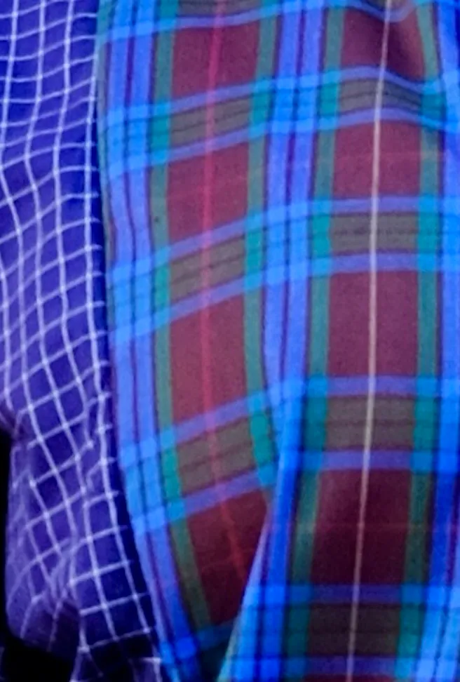 The Vintage Point - Oversized Button Down Shirt - Navy /Teal sold by Baacal product image thumbnail 4