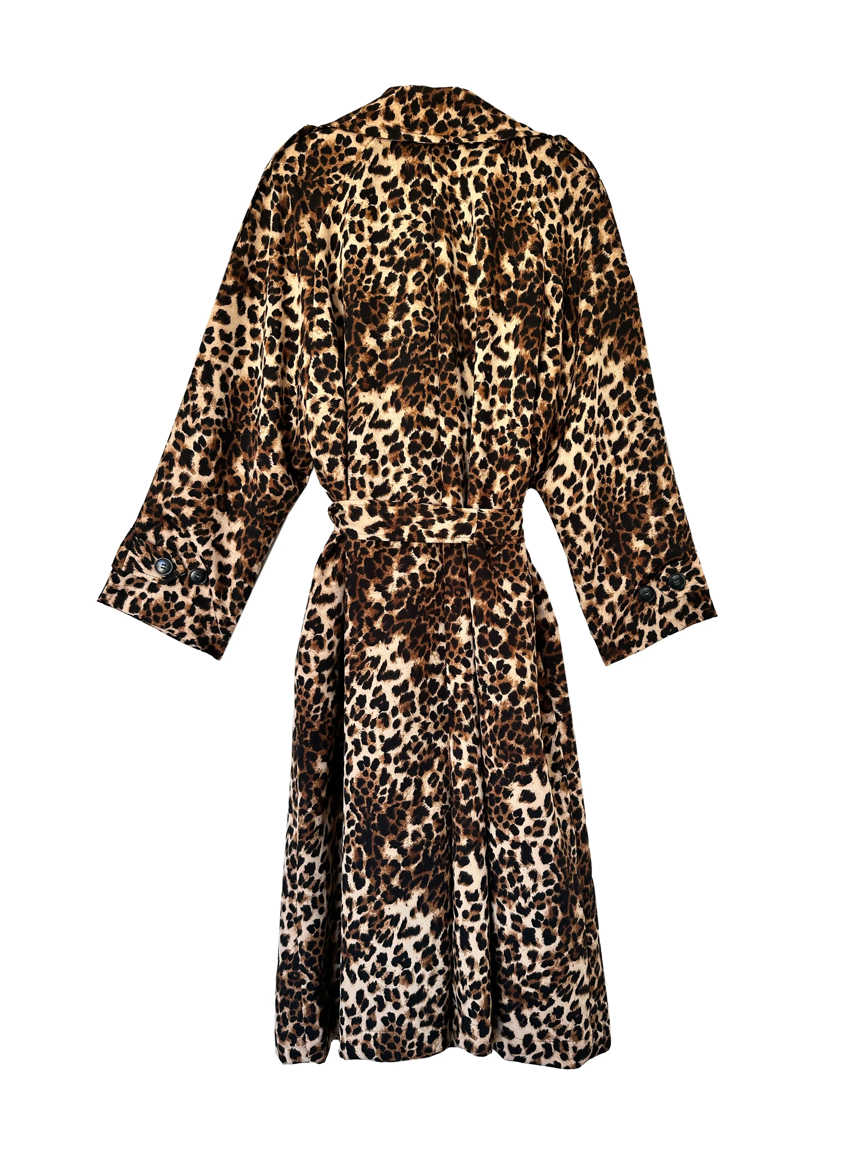 Aria Double Breasted Trench- Leopard sold by Baacal product image thumbnail 3
