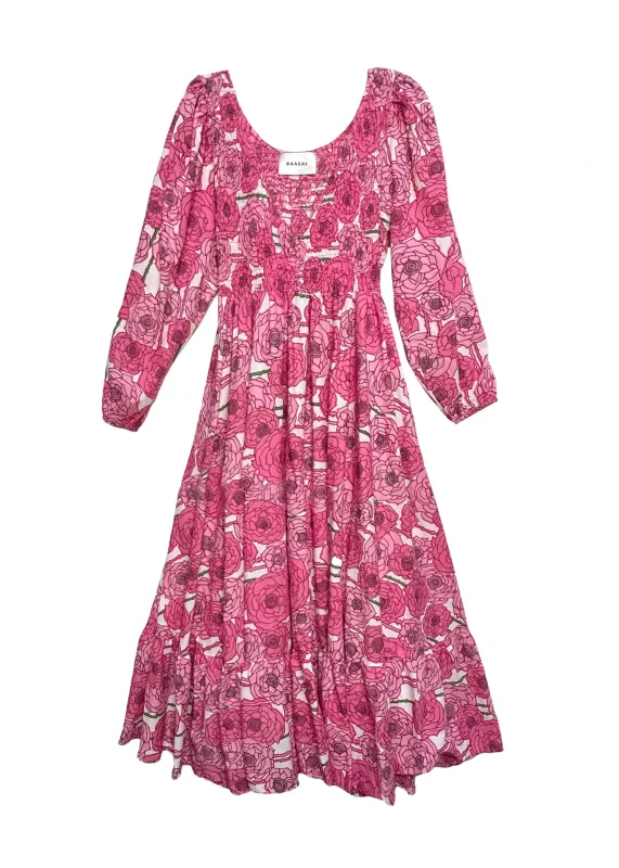Remy Midi Dress- Pink Peony- BAACALxBECCA sold by Baacal